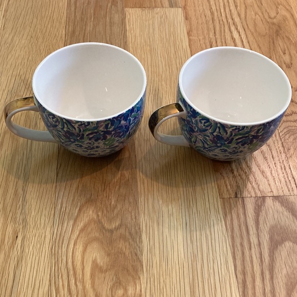 Set of 2 Vintage Lilly Pulitzer Cups with Gold Handles - EUC - 12 oz each - Picture 8 of 14